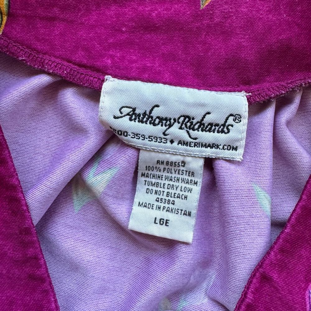 Vintage 80s Anthony Richards Muumuu Housedress Wo… - image 5